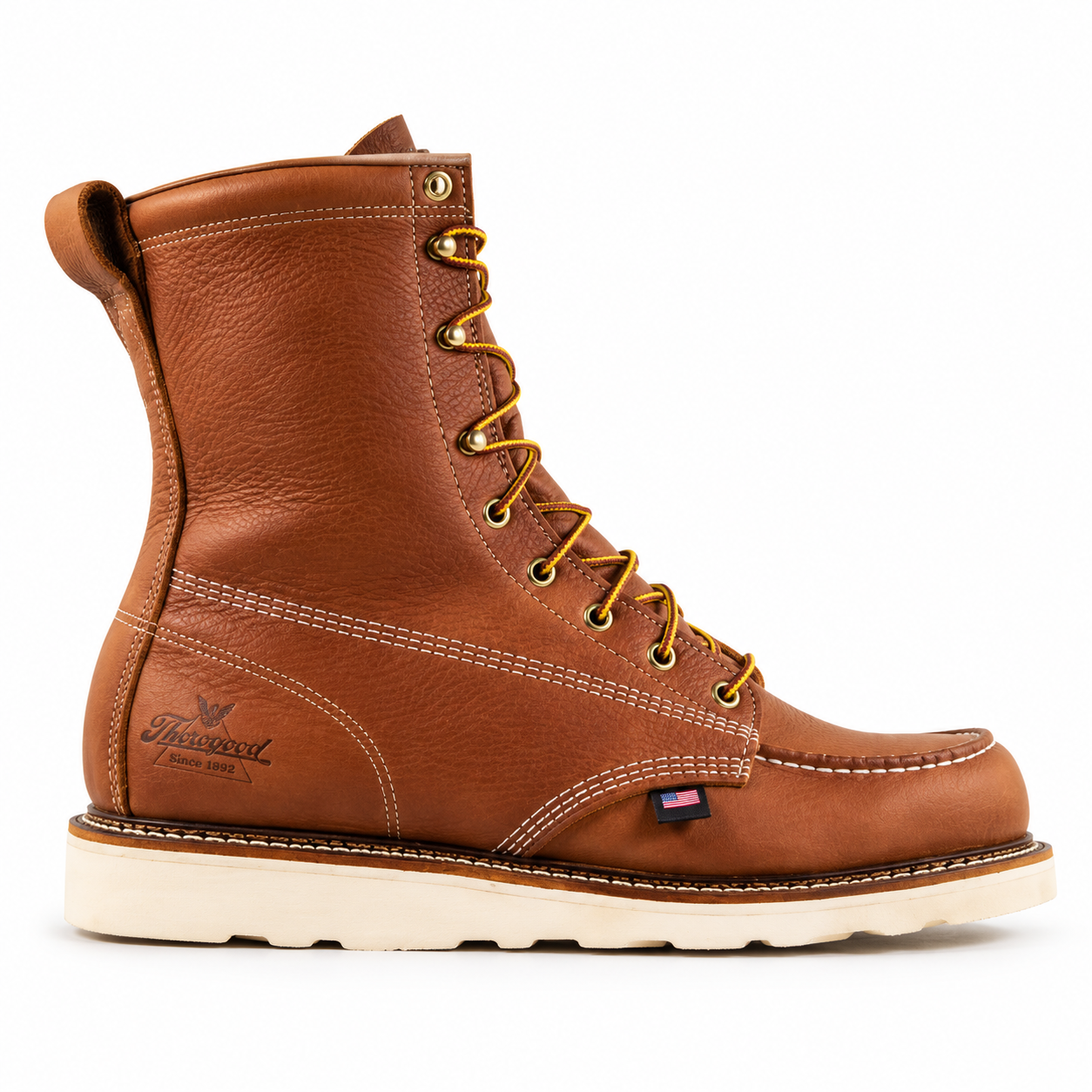 Thorogood American Heritage tobacco moc-toe work boot